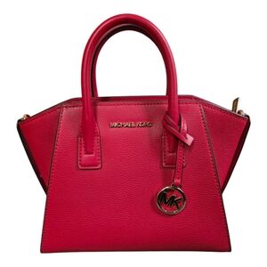 Michael Kors Red Satchel with Gold Hardware and Top Handle
